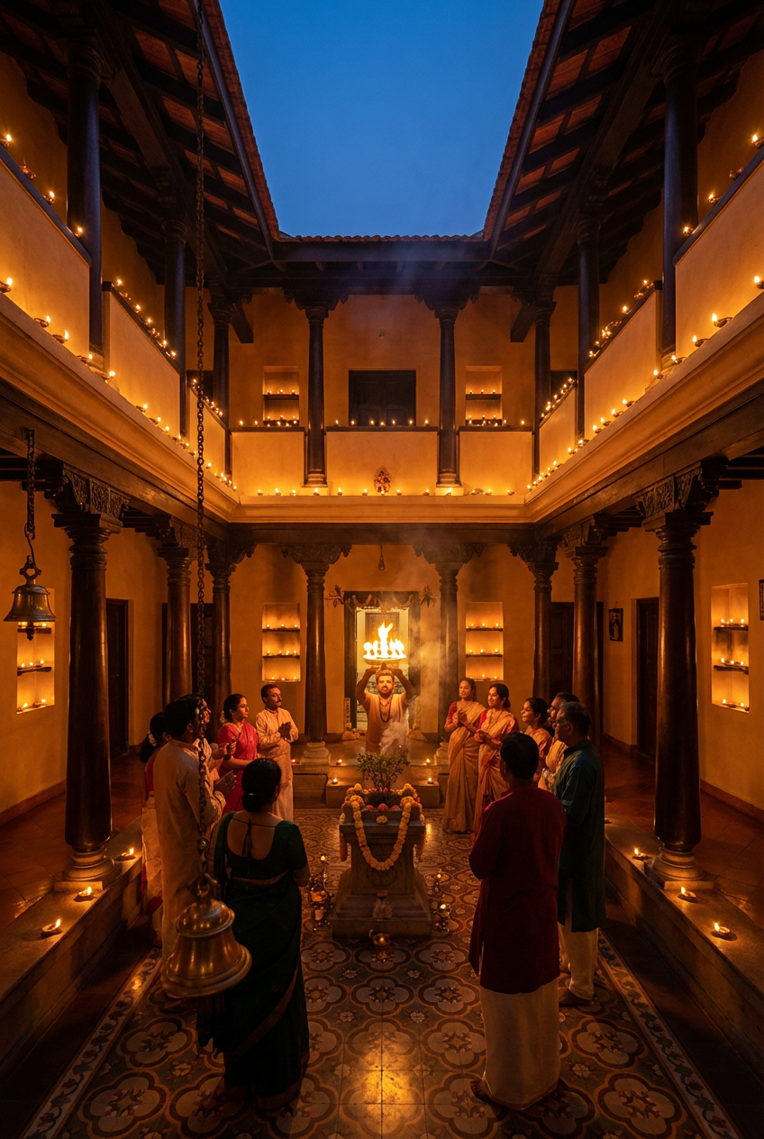 The evening aarti ceremony